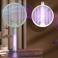 usb mosquito killer racket rechargeable foldable electric shock kills mosquito led ultraviolet light non toxic