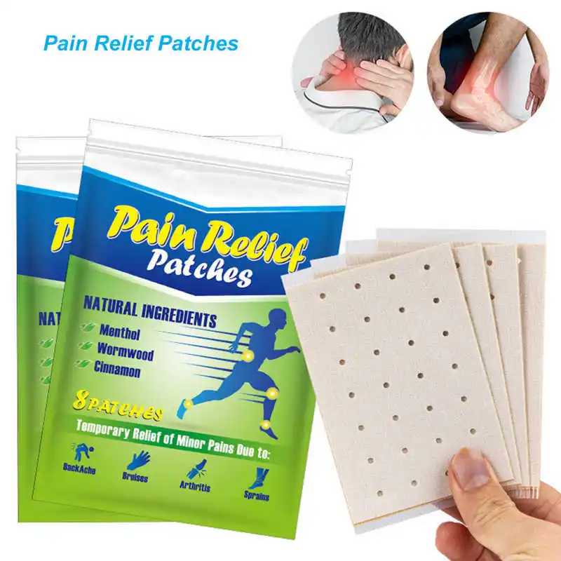 

5 пакетов 40 наклеек обезболивающие травяные патчи экстракты эластичная ткань боль в коленных суставах патчи