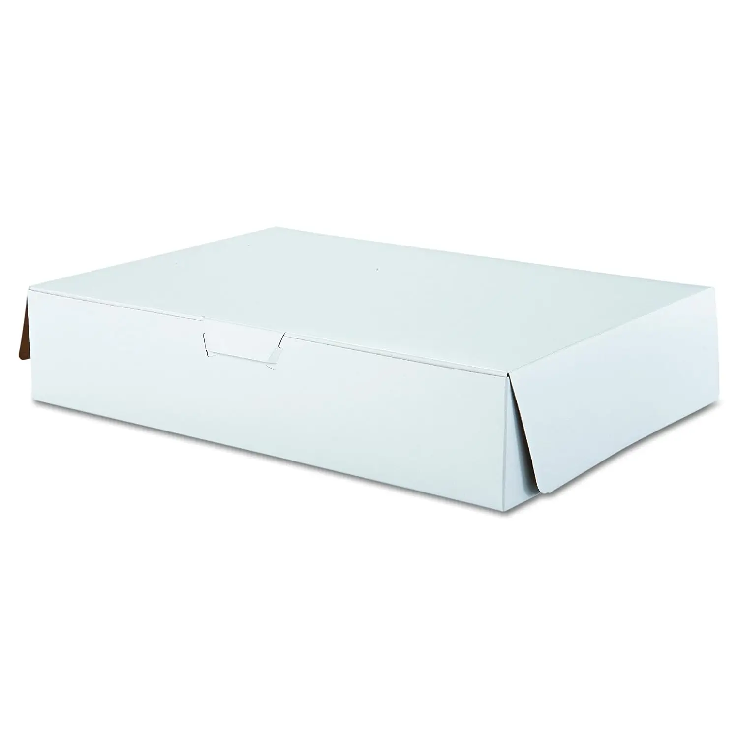 

Premium Clay Coated Kraft Paperboard White Non-Window Sheet Cake and Utility Box, 19" Length x 14" Width x 4" Height