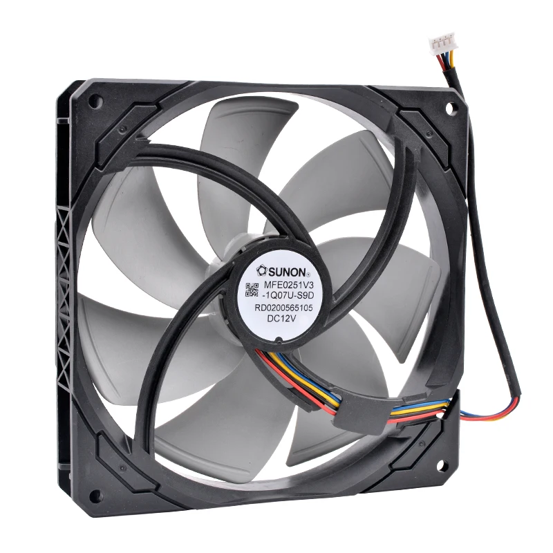 

New MFE0251V3-1Q07U-S9D 14cm 140mm fan 140x140x25mm DC12V 4 wires 4pin for cooling fan of PC computer power supply case