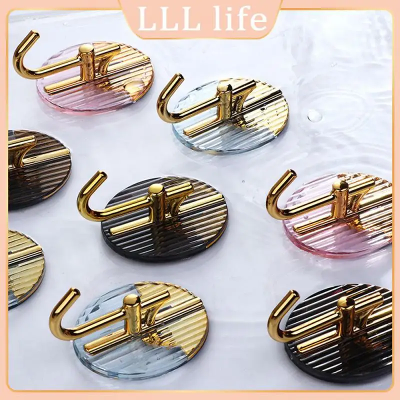 

Transparent Viscose Hook Seamless Viscose Strong Note Hook Non-perforated Adhesive Hook Toilet Wall Towel Clothes Hook