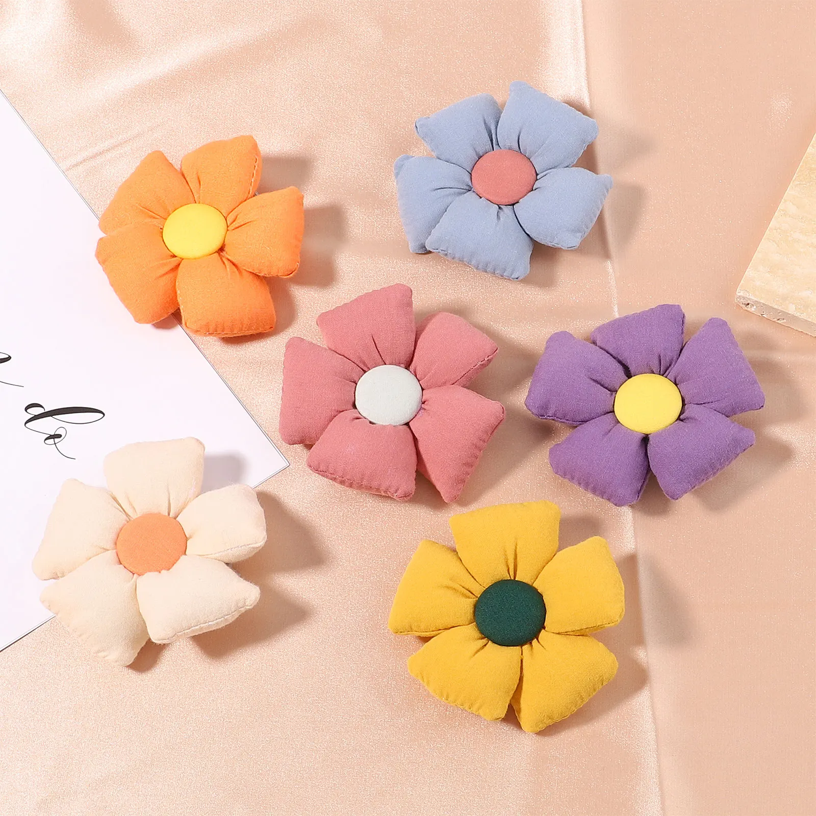 

2 pieces/set of new sweet flower bow hair clip for cute girl cartoon bow hairpin Hairpin children's headdress hairpin hairpin gi