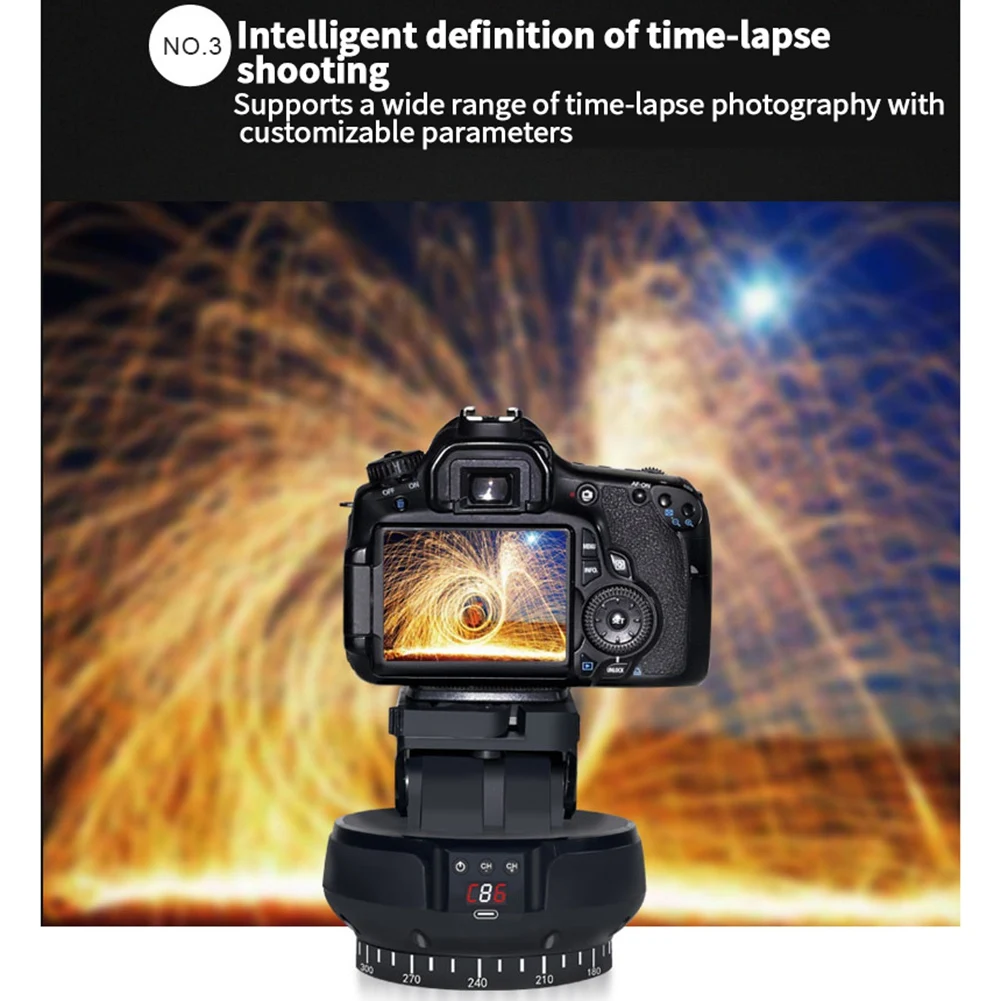 YT-1200 Автоматическая моторизованная головка с таймером 360 панорамный