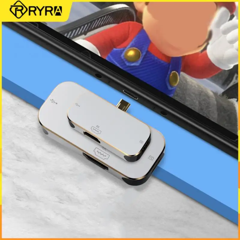 

RYRA type-c three-in-one expansion dock suitable for switch game console projection screen mini hub support PD 4K fast charging