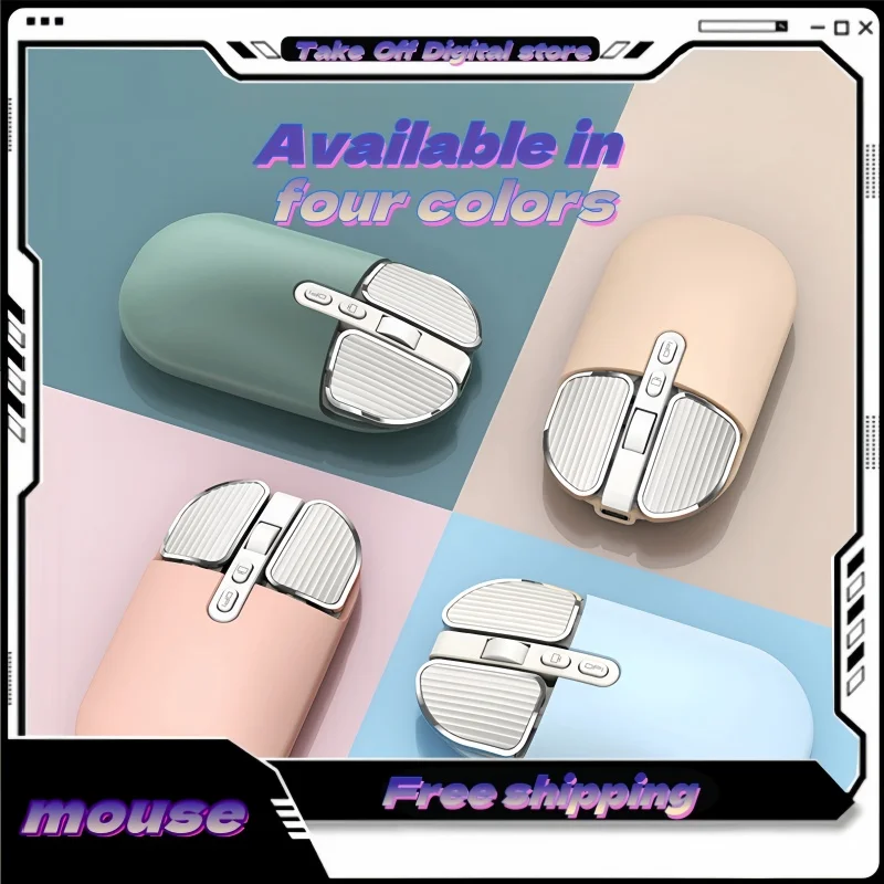 Беспроводная Bluetooth-фотоэлектрическая мышь 5 кнопок 2400 точек на дюйм USB-интерфейс