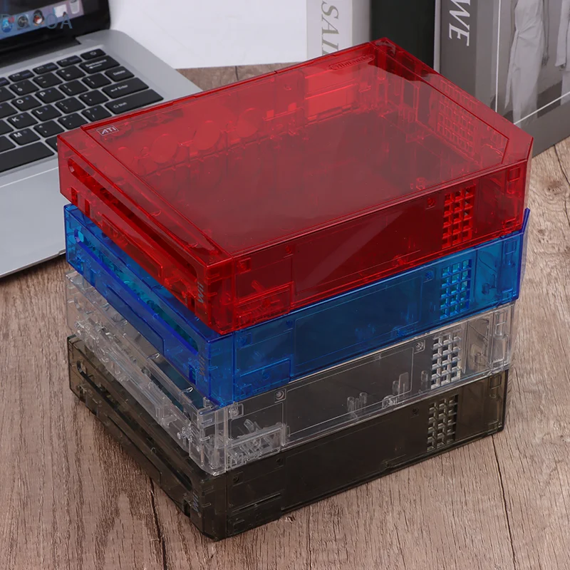 Черный для полного корпуса с кнопками Wii прозрачный корпус чехол игровой консоли