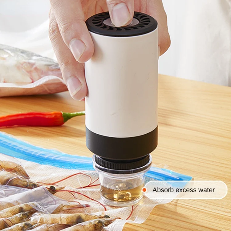 Handheld Food Vacuum Sealer Packaging Machine Film Container USB Sealer Vacuum Packer With 5 or 10pcs Vacuum Zipper Bags