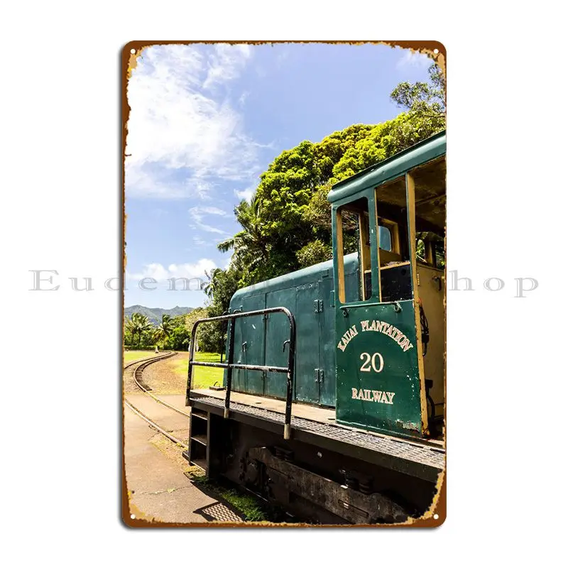 

The Train Metal Sign Poster Rusty Club Cave Print Kitchen Tin Sign Poster