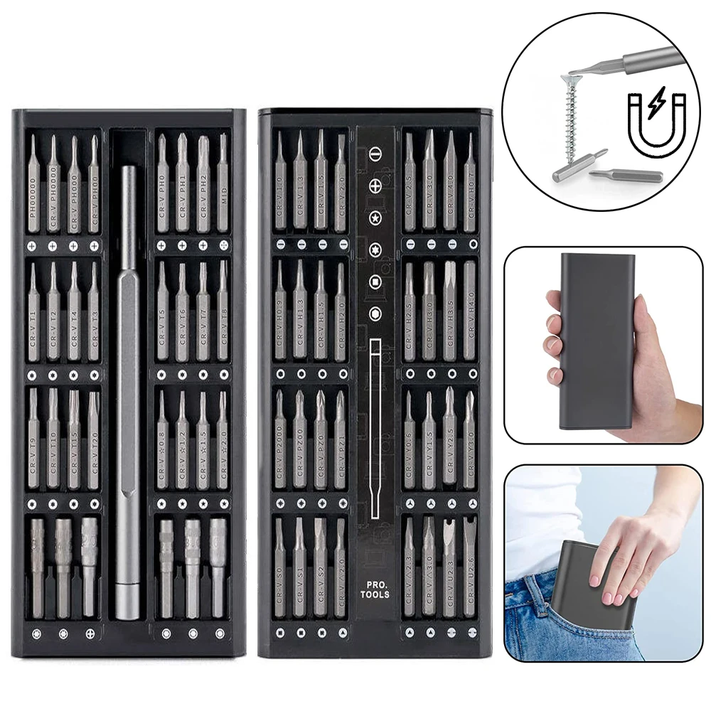 

63/25 in 1 Screwdriver Set Precision Magnetic Screw Driver Torx Hex Bits With Handle For Xiaomi Computer Iphone Repair Tools Kit
