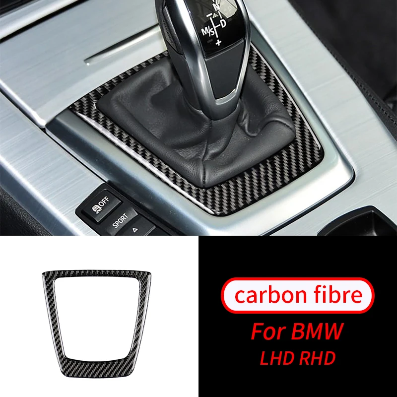 

For BMW Z4 E89 2009-2015 Real Carbon Fiber Gear-Pure Color Decoration Sticker Car Interior Modification Car Interior Supplies