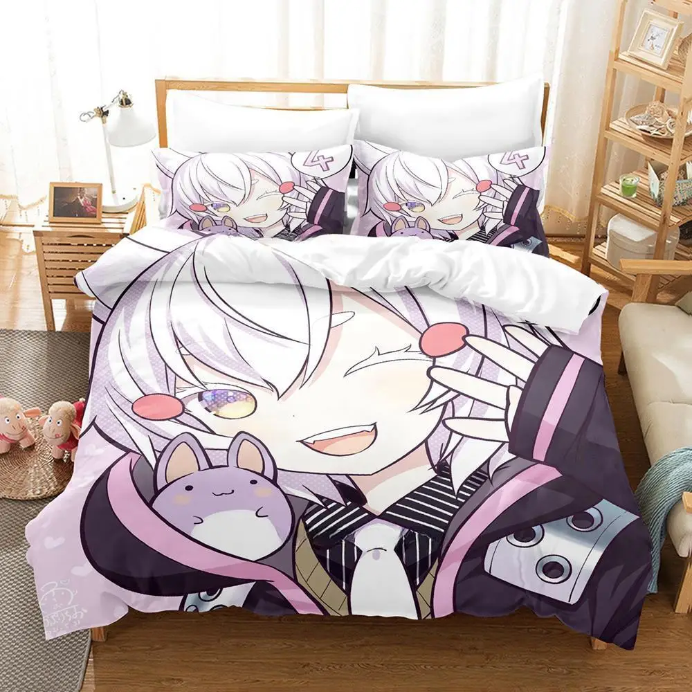 Kawaii Pipkin Pippa Bedding Set Single Twin Full Queen King Size Bed Adult Kid Bedroom Duvet cover Sets Anime Sheet