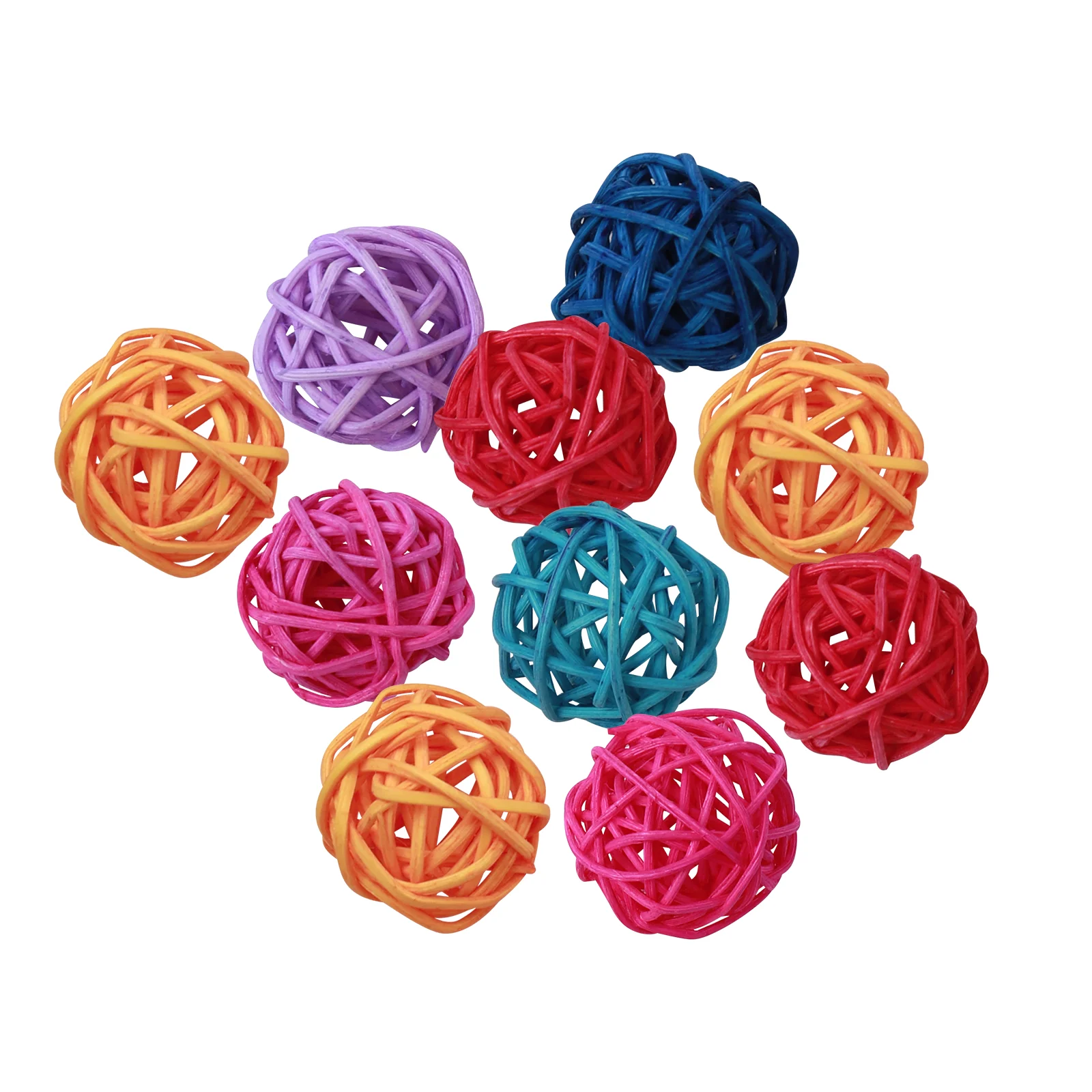 

10Pcs Budgie for Cage Bird for Cockatiel Bird Wicker Balls Budgie Bird Cage
