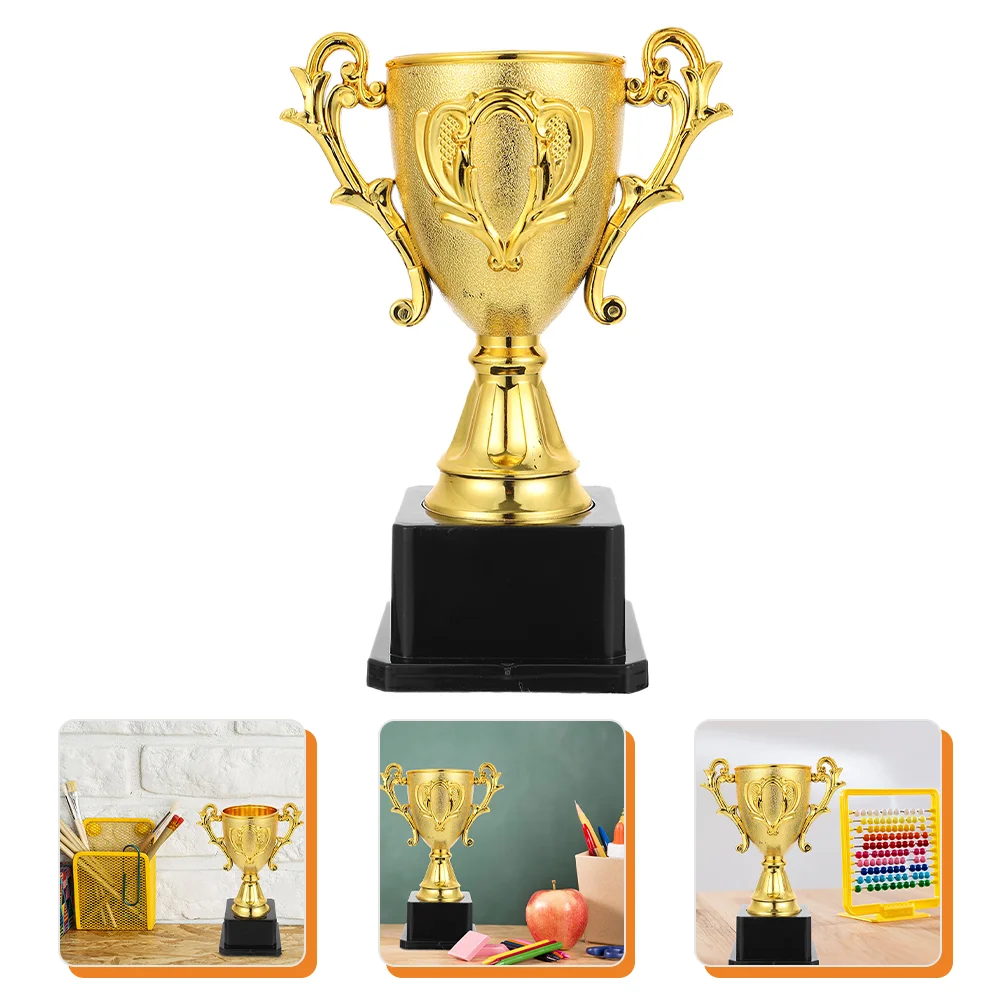 Trophy Bowl Volleyball Trophy Awards 21x19cm Championship Trophy Award Medals Plastic Metal Trophy Cup Student Gold Trophy Cup