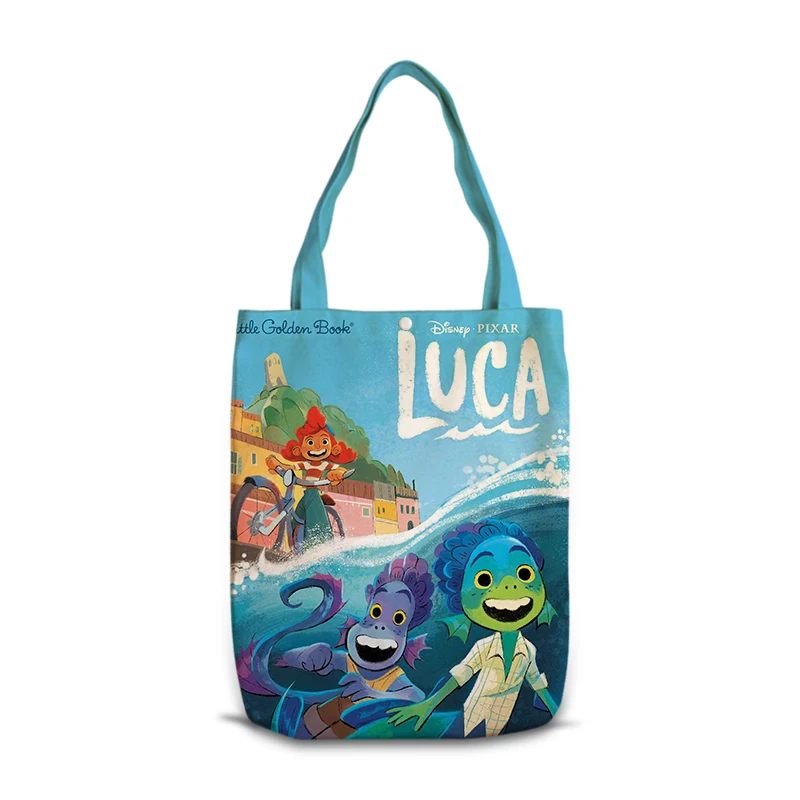 

Модные аниме сумки на плечо Disney Luca S886, мультяшная Индивидуальная сумка для покупок, повседневная сумка-тоут, сумка для хранения, подарок уни...