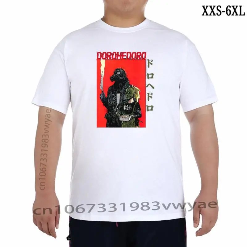 

Футболка Мужская/женская с коротким рукавом, модная тенниска из чистого хлопка с принтом японского аниме дрохедоро, Повседневная Свободная рубашка, весна-лето
