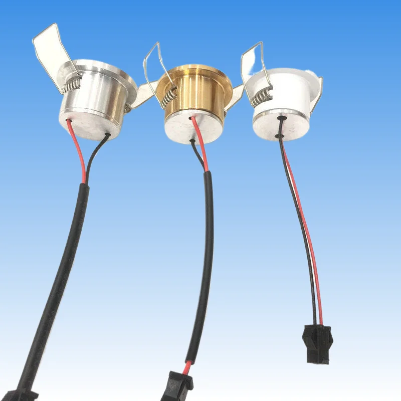 40Pcs White Mini Led Spot Wholesale Wall Luminaria Selling Armoire LumièRe Coupe Taille 28Mm 15DegréS