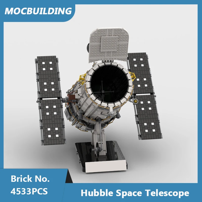 Bloques de construcción MOC para niños, juguete de ladrillos para armar Telescopio Espacial Hubble, escala 1:25, ideal para regalo, 4355 piezas