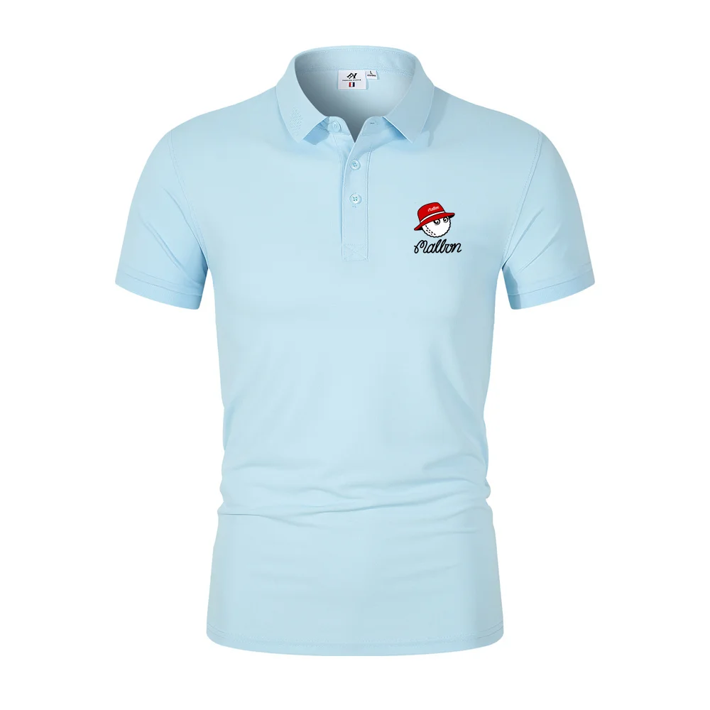 New Summer Men's and Women's T-shirts Fashion Polo Top Short Sleeve Printed Malbon Casual Sports Baseball Jersey Golf Polo Shirt