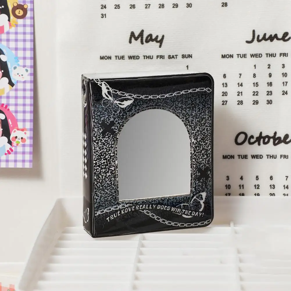 

Beautiful Picture Booklet Inserted Type Mini Checkerboard Printing Souvenir Photo Booklet 40 Pockets Photo Album for Home