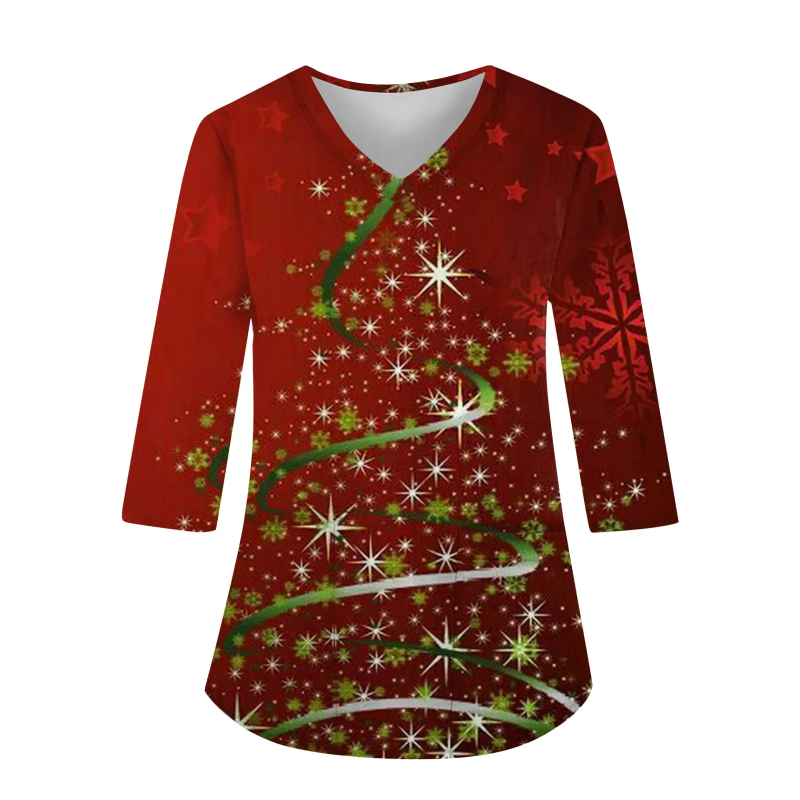 

Medical Uniforms Shirts Cartoon Plus Size V-Neck Tops Pockets Women Working Uniform Nurse Work Wear Christmas Print Femme Blouse