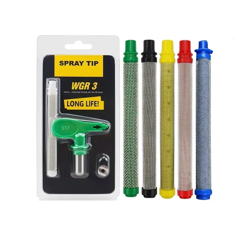6 шт. фильтр для пистолета-распылителя 30-200 сетчатый безвоздушных красок с 1