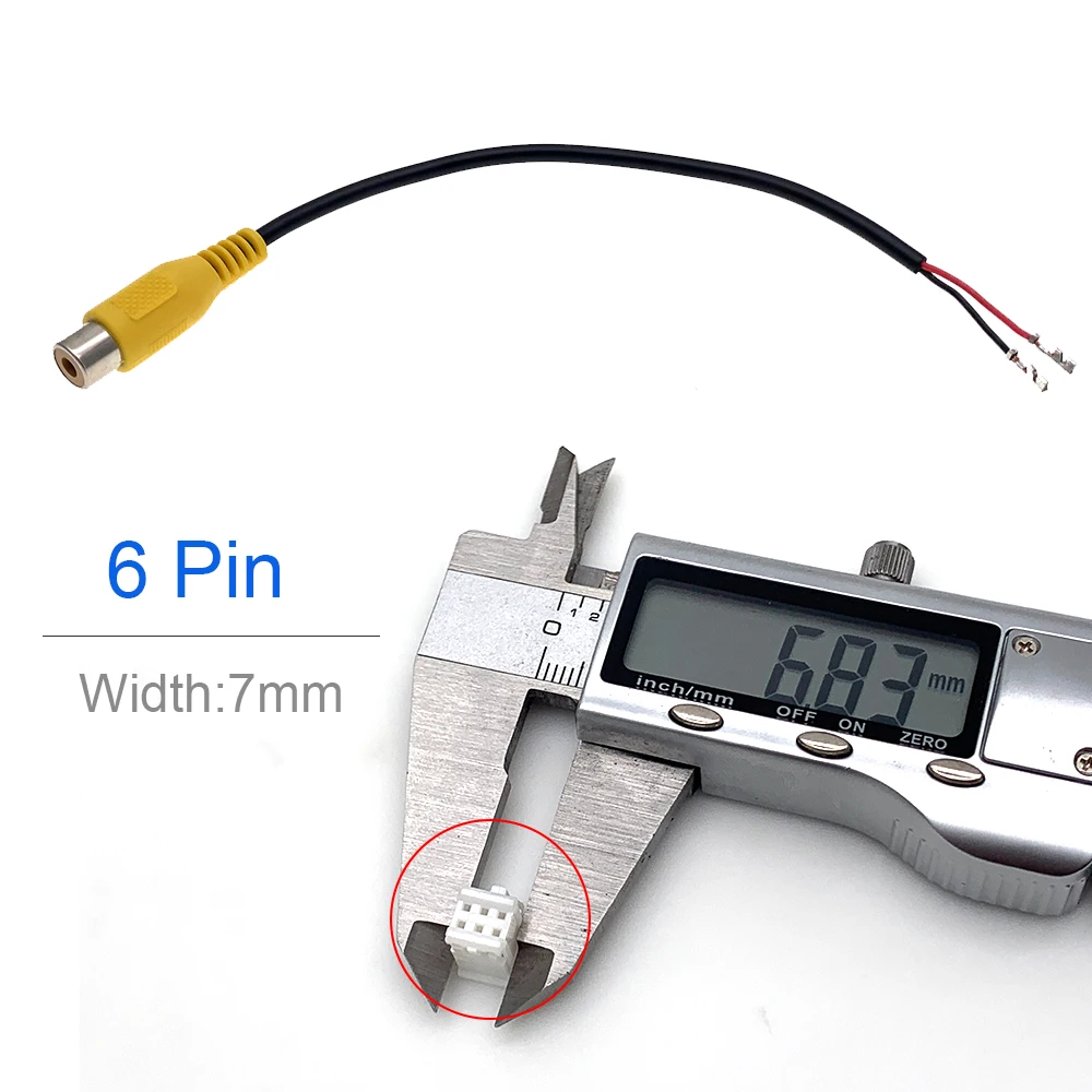 Автомобильный 4 6 8 10 12 Pin DIY Универсальный RCA-кабель для камеры видеовход адаптер