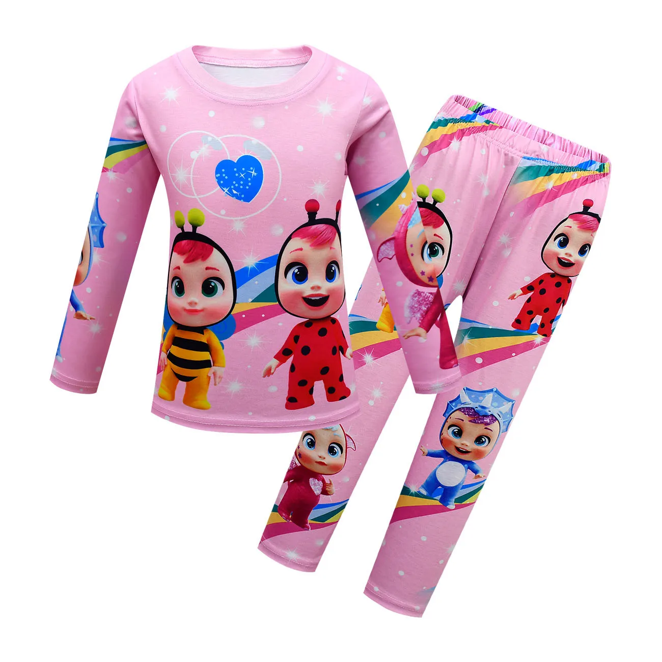

Children's Clothing Sets Boys Sleepwear Clothes Kids Cute Cry Baby Pajamas Set Baby Girls Cartoon Pijamas Spring Autumn Pyjamas