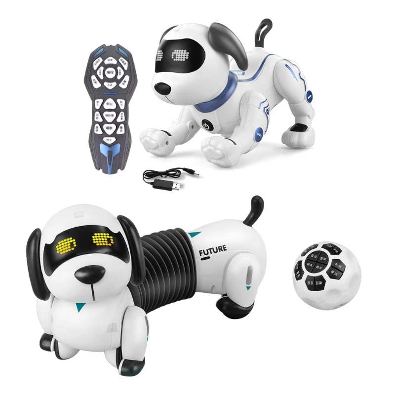 

L21F Electronic Pet Dog Interactive Puppy RC Robot Dog Interactive Robot Dogs For Kid Music Intelligent Robotic Dachshund