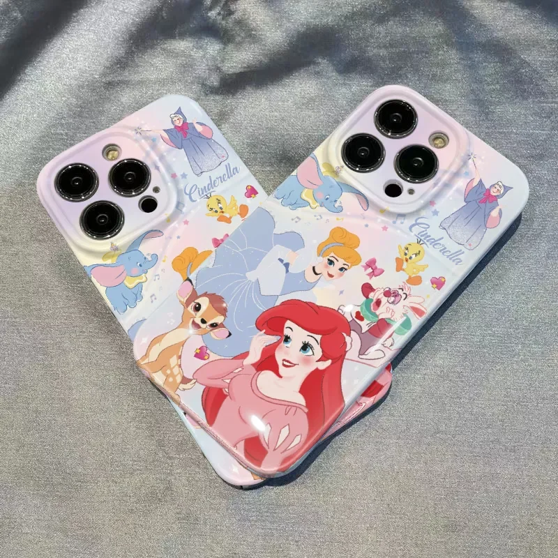 

Disney Princess Cartoon 2 Phone Case For iPhone 14 13 12 11 Pro Max X XR XS MAX SE 2020 8 7 Feilin silky feel Cover
