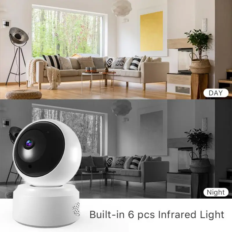 

5G 2.4G Dual-Band WiFi Camera 1080P Wireless Auto Tracking PTZ Baby Monitor Camera Alexa Google YIIOT Security Private Mode Cam