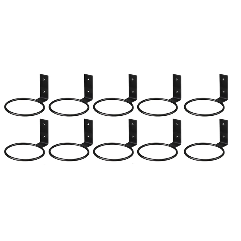 

10 Pcs Wall Mounted Wall Hanger Rings Metal Planter Hooks Bracket For Balcony Home 4 Inch