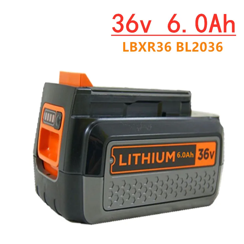 

Für Black Decker 36v/40V6000mAh Li-Ion Wiederaufladbare Elektrisch WerkzeugAkku LBXR36 BL2036 LBX2040 LST136 LST420 Gartengeräte