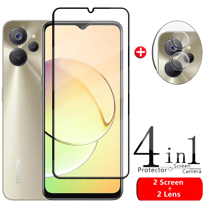

4 в 1 для OPPO Realme 10 5G стекло для Realme 10 5G закаленное стекло полное покрытие протектор экрана для Realme 10
