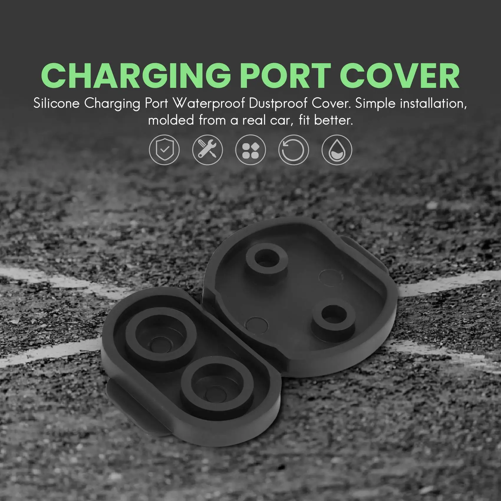 Силиконовый водонепроницаемый пыленепроницаемый защитный чехол для зарядного