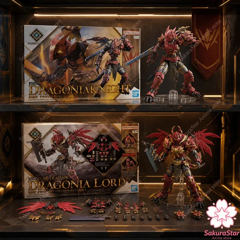 Фото В наличии: Коллекционная модель робота-фигурки Bandai 30 Minutes Fantasy Dragonia Knight, подвижная аниме-фигурка, игрушка в подарок для детей №2