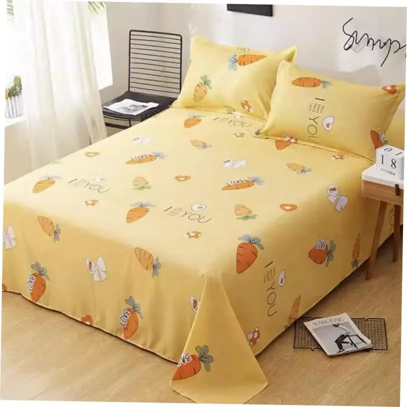 Student Cotton Sheet Bedsheet Bed Linen Spread Single.5/8