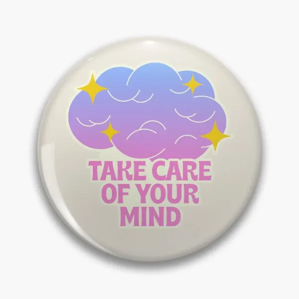 

Булавка для мягкой пуговицы «умственное здоровье», Подарочный декор, милые украшения для любимых, женская брошь на воротник, модная Оригинальная одежда