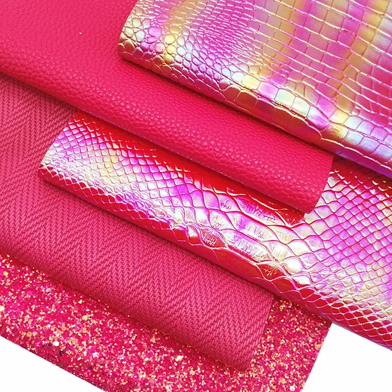 Лист из искусственной кожи с тиснением под крокодила 21x29 см