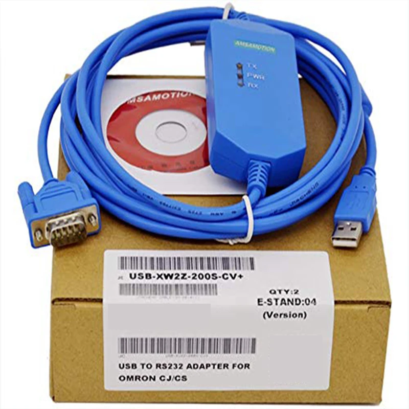 

For Applicable to Omron CQM1 C200HE CS CJ series PLC programming cable USB-XW2Z-200S- CV+CS/CJ