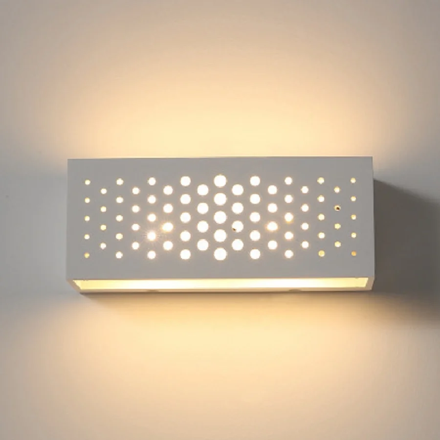 

LukLoy LED Modern Wall Sconce LED Minimalist Corridor Lamp Living Room Wall Light White Bedroom Bedside Lamp Indoor Home Decor