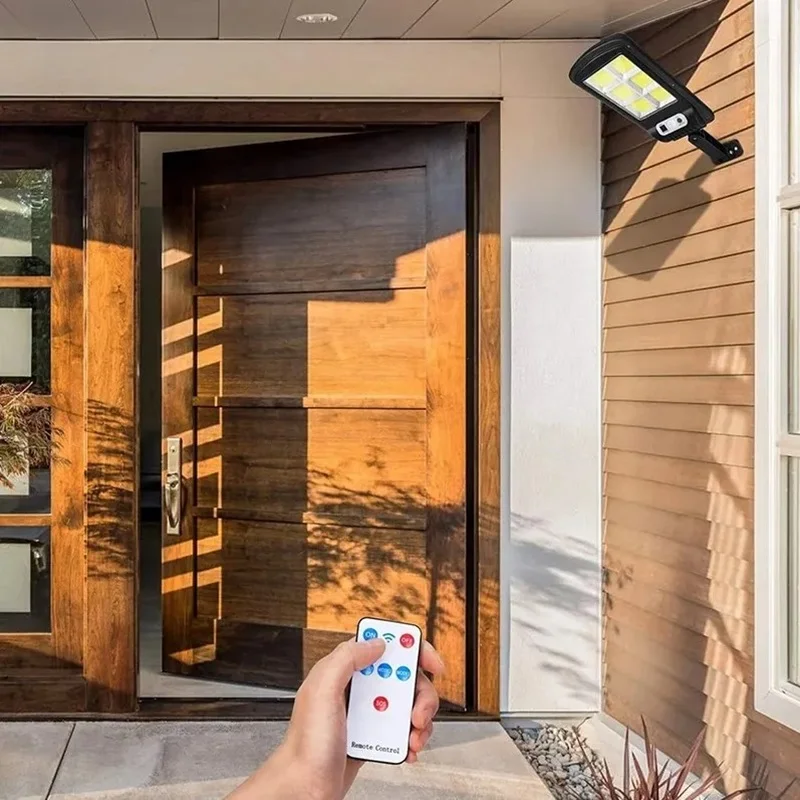 Солнечный уличный светодиодный настенный светильник для человеческого тела