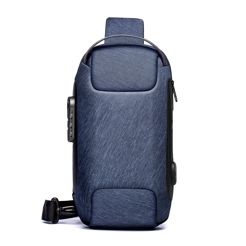 Shoulder Bag for Men Waterproof USB Male Crossbody Bag Anti-Theft Short Travel Messenger Chest Sling Fashion Designer Chest Bag