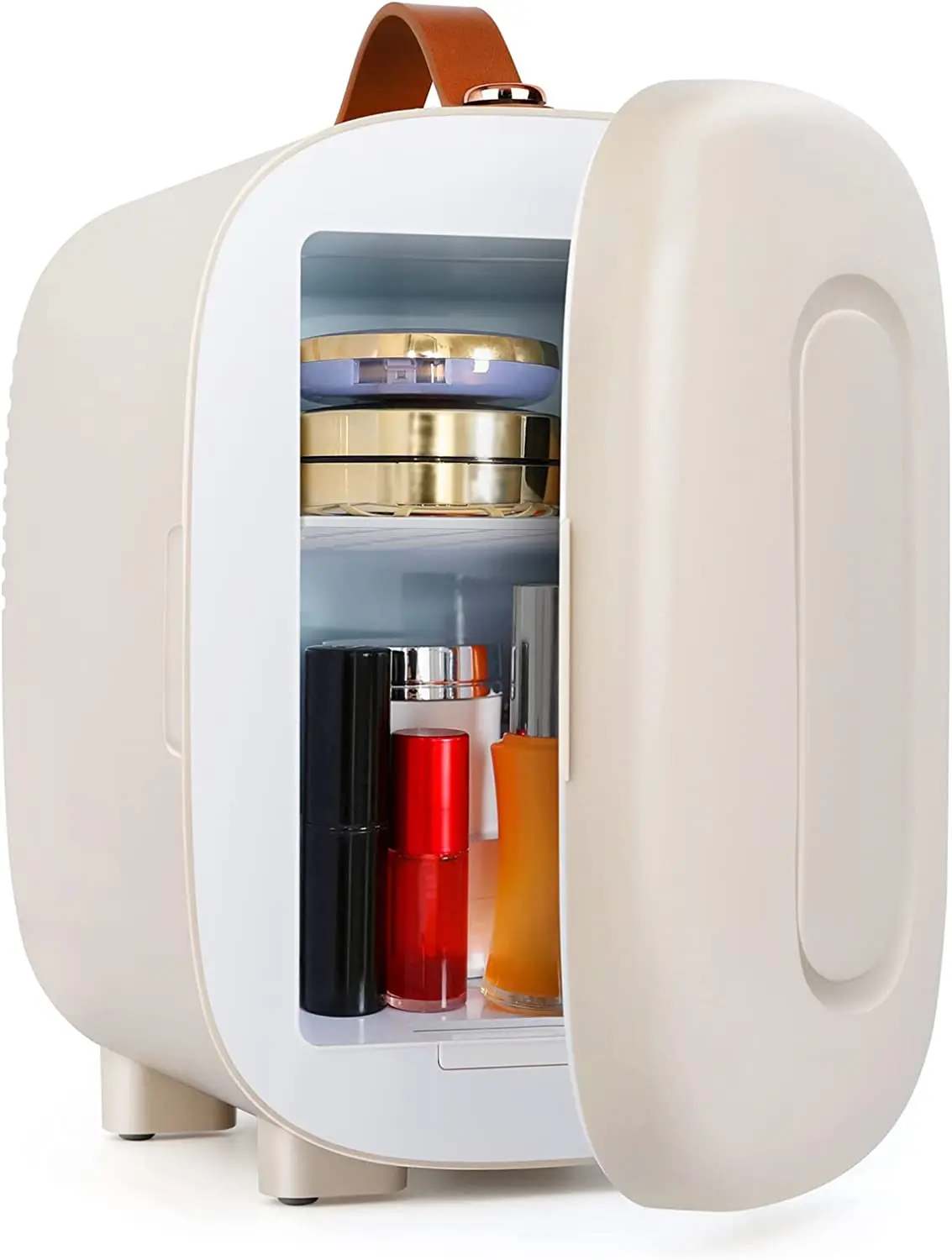 Free Shipping Mini Fridge 4L Skincare Fridge Portable Small Refrigerator Cooler for Skincare Beverage Food Cosmetics Home Bedroo