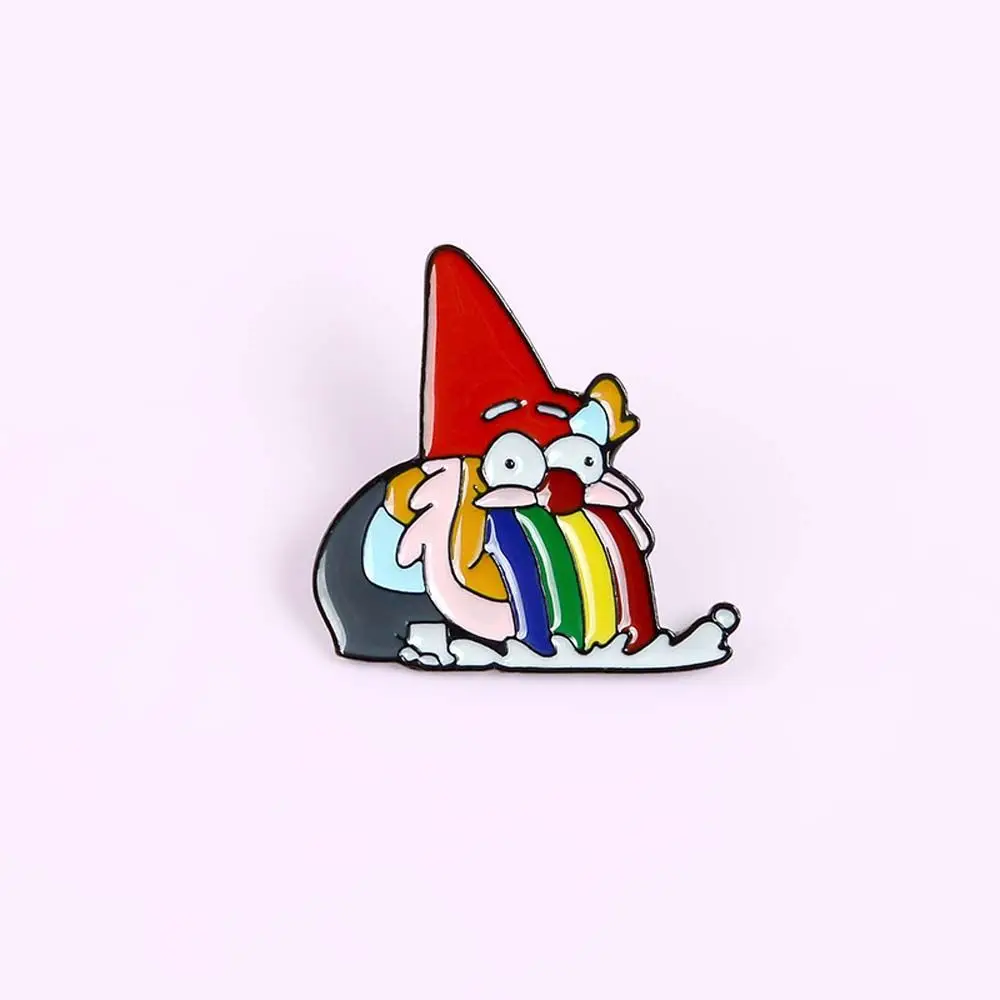 

Travel Commemorative Rainbow Funny Rainbow Vomit Dwarf Lapel Pin Dwarf Brooches Brooches Pin Enamel Pin Lapel Brooch