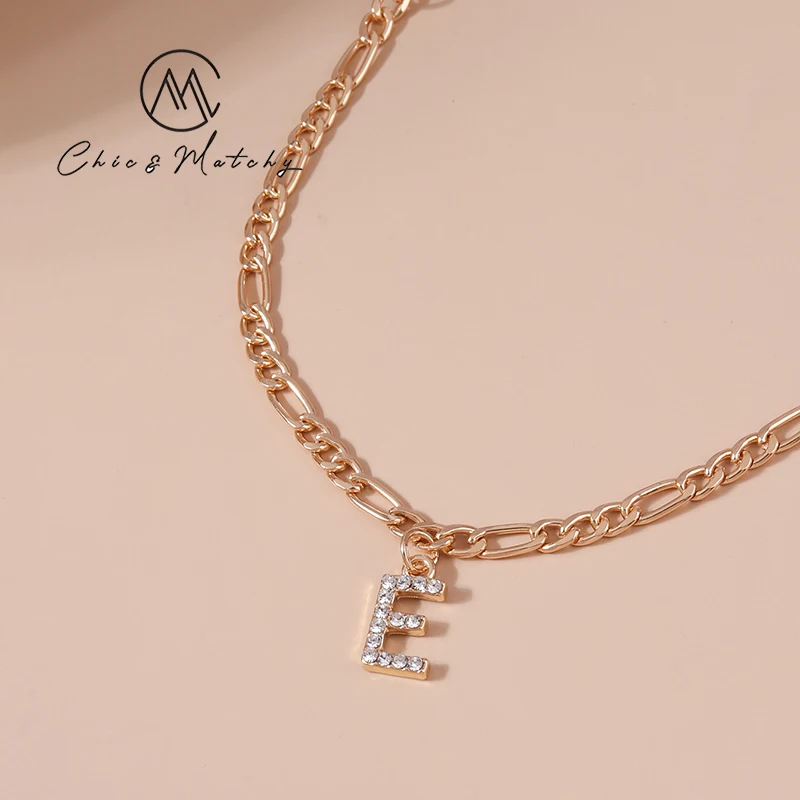 

Chic Matchy Crystal Letter Charm Bracelet Pulseras Mujer Gold Plating Silver Color Bangles for Women Jewelry Daily Wearing