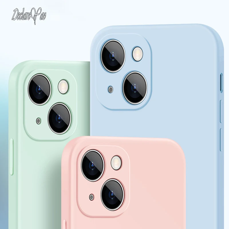 Силиконовый чехол для Apple iPhone 14 13 11 Pro Max X Xs XR SE 2 3 8 7 6 S Plus | Мобильные телефоны и