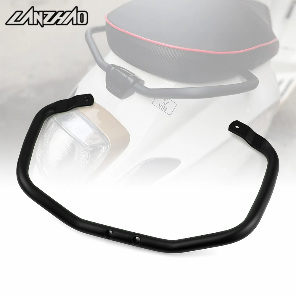 

For Vespa Sprint Primavera 50 125 150 Motorcycle Rear Seat Bumper Protector Passenger Holder Bar Luggage Rack Matte Black