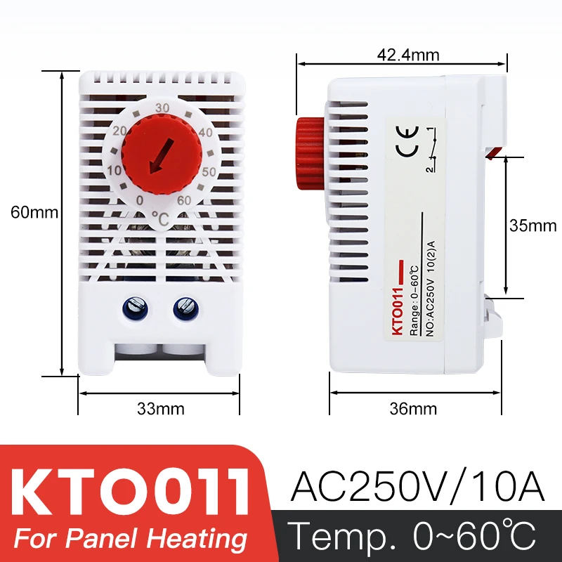 

Терморегулятор VaneAims KTS011 60°C DIN-рейка