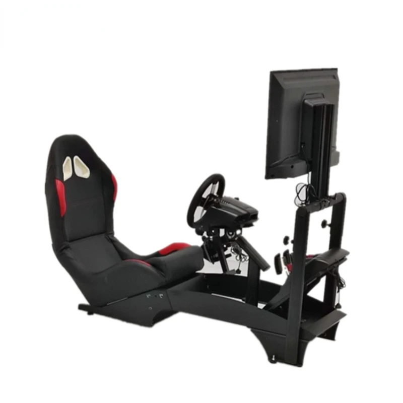 

Folding design Adjustable Gaming 3d car driving simulator Racing Seat Simulator with gear shifter holder