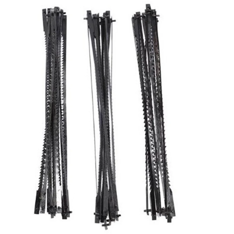 

Hot 36Pcs Scroll Saw Blades 127Mm Carbon Steel Fretsaw Blades With Cross Pin 15/18/24 Teeth Standard Fine Cut Saw Blades